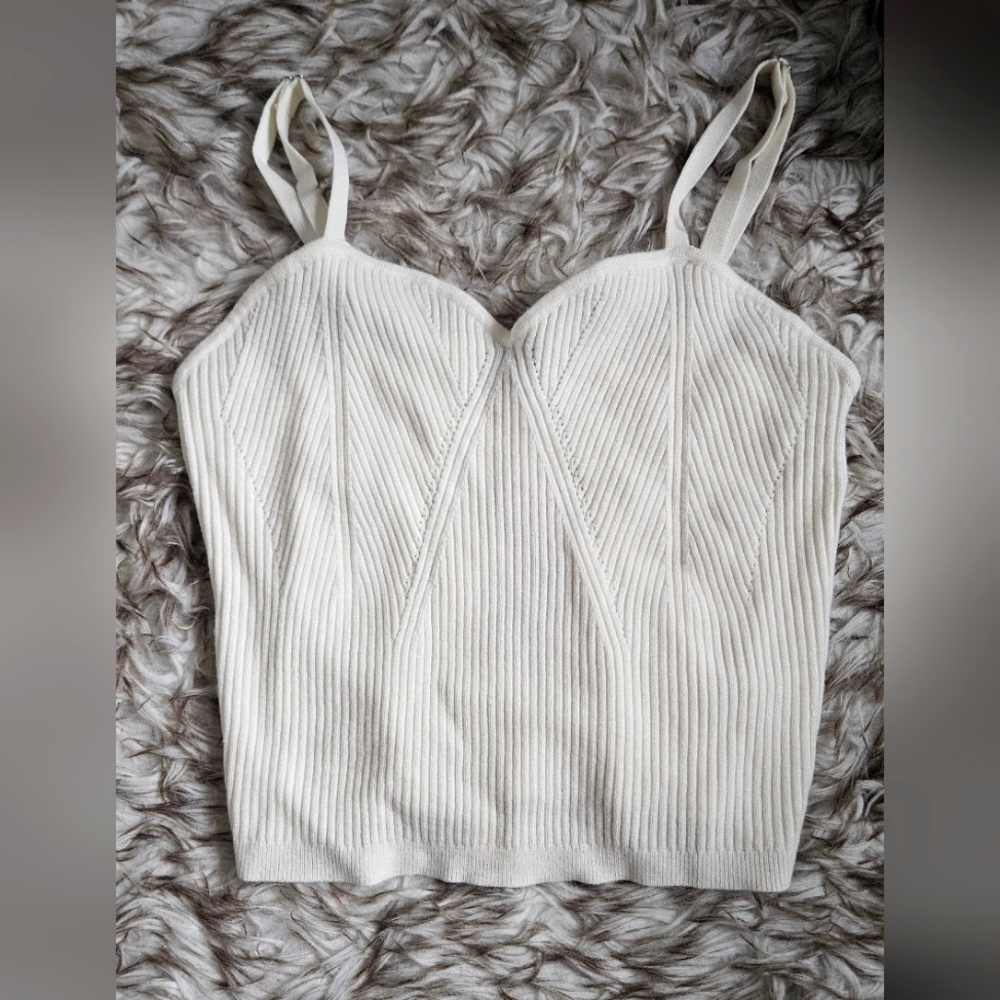 Soft white wild fable crop top